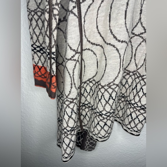 NIC+ZOE Brown and Cream Cardigan Sweater - Picture 7 of 7